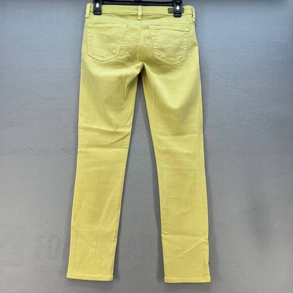 AG Denim Women's Jeans The Stevie Ankle Slim Straight Ankle Yellow Size 26R - Picture 9 of 16